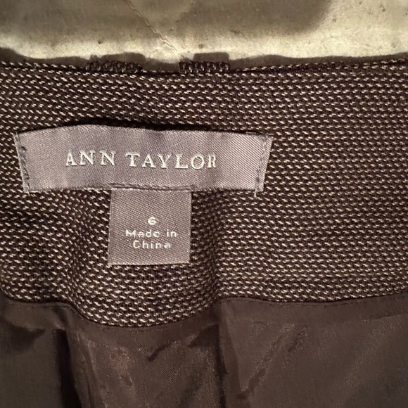 Ann Taylor women’s tweed work pants! Size-6! Brown! Button closure! - Picture 4 of 11